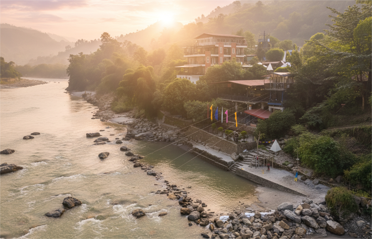 Sunrise Serenity – Morning Yoga & River Side Meditation